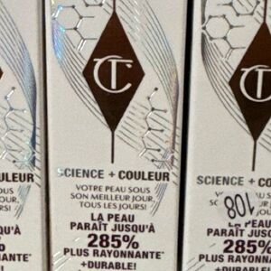Charlotte Tilbury Science + Couleur foundation new in box.  BUNDLE of 4